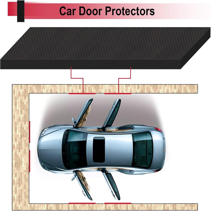 BFXM Garage Wall Protector for Car Doors, Garage Wall Bumper, Waterproof Garage Anti-Collision Strip, 78.74" x 7.87" x 0.23" Self Adhesive EVA Foam for Collision Protection (2 Pack) - Image 5